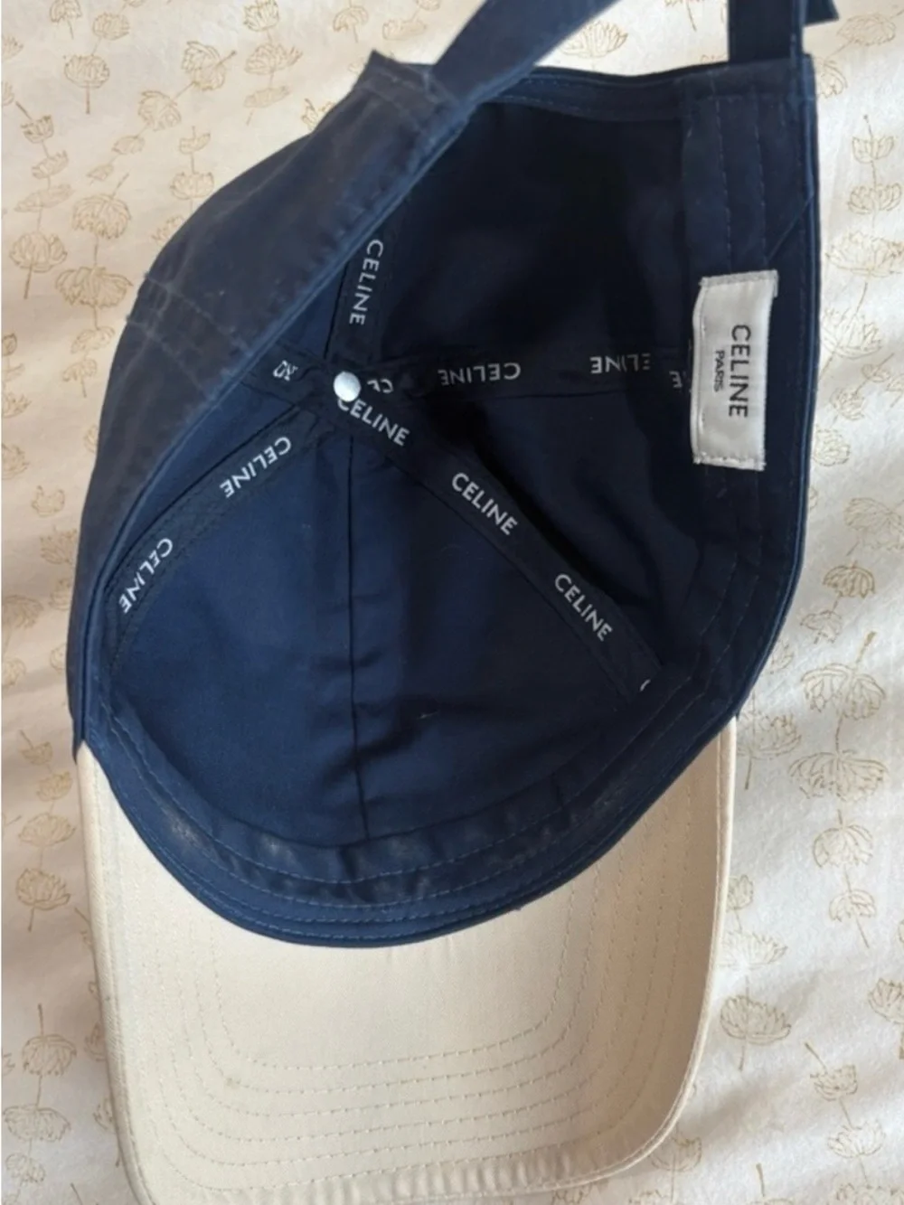 Celine University BaseballCap Navy/Cream - Picture 2 of 5